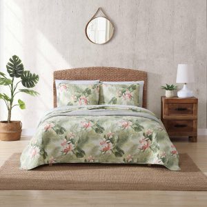 Tommy Bahama Tropical Orchid 2 Pc Quilt Set
