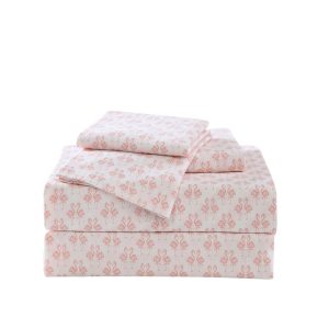 Flamingle Cotton Percale 4-Piece Sheet Set