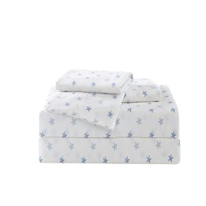 Starfish Treasure Cotton Percale 4-Piece Sheet Set