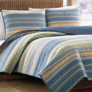 Eddie Bauer Yakima Valley Stripe 100% Cotton Quilt Set