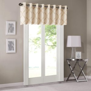 Madison Park Saratoga Fretwork Print Valance