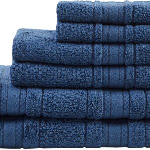 Madison Park Adrien 6-pc. Super Soft Cotton Towel Set