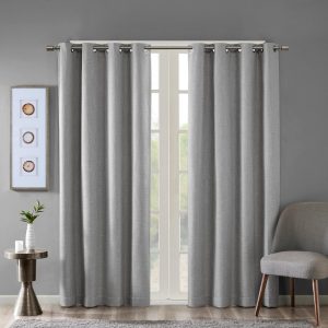 SunSmart Maya Printed Heathered Blackout Curtain Panel