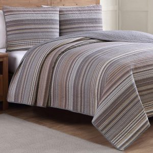 Estate Home Taj Neutral Reversible Quilt Set
