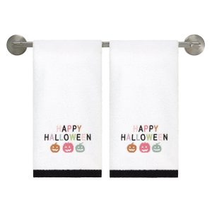 Avanti Happy Pastel Halloween Hand Towels Set of 2