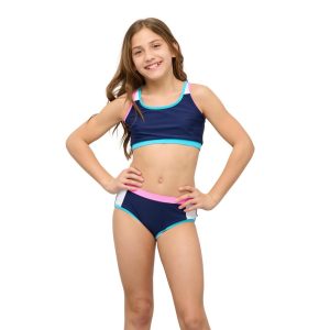 Little Girls Color Block Bikini Set
