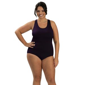 Aquashape Plus Solid Conservative One Piece Lap Suit
