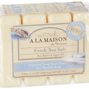 A La Maison 4 Pk Fresh Sea Salt Hand & Body Soap Bars