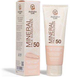 Australian Gold Mineral SPF 50 Tinted Sunscreen, 2.5 Oz.