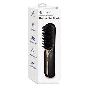 GAIAM Cordless Heated Hair Bruch