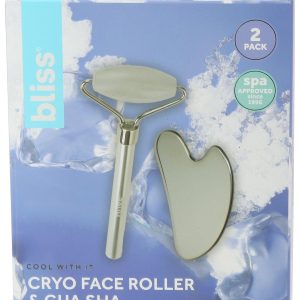 Bliss 2 Pc Cryo Face Roller and Gua Sha Set