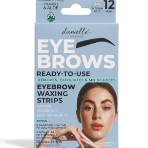 Danielle 12 Pc Eyebrow Waxing Strips