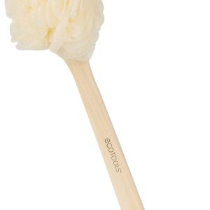 Ecotools EcoPouf Bath Pouf With Wood Handle