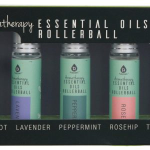 Pursonic 5 Pc Aromatherapy Essential Oil Rollerball Set