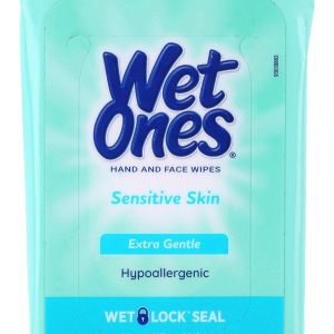 Wet Ones 20-Pack Sensitive Skin Antibacterial Hand Wipes