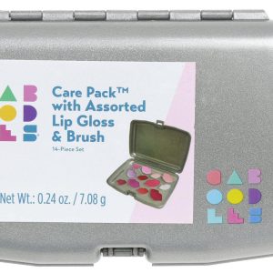 Caboodles Care Pack Set with Assorted Lip Gloss and Brush
