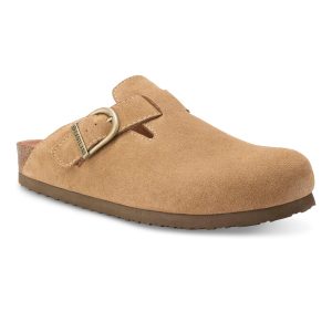 Eastland Mens Gabe Leather Buckle Mules
