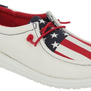 Hey Dude Boys Wally Americana Casual Tie Shoe