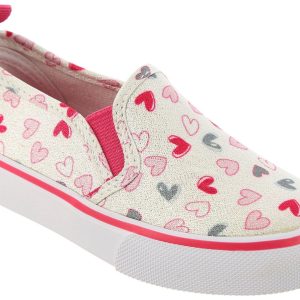 Dot & ZAZZ Toddler Girl Twin Gore Heart Shoe