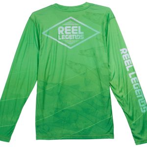Reel Legends Big Boys Boys Long Sleeve Reel Tec Print Tee
