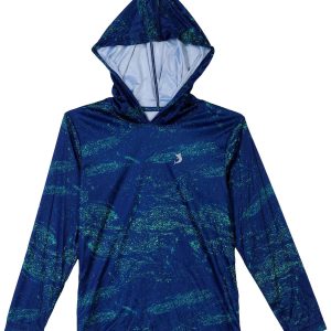 Reel Legends Big Boys Long Sleeve Hooded Reel Tec Shirt