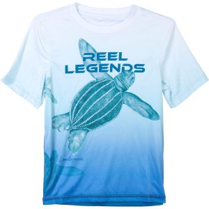 Reel Legends Little Boys Sea Turtle Reel Tec Shirt