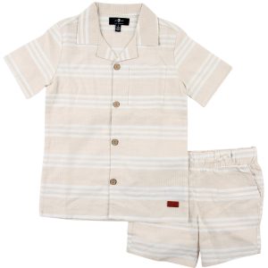 7 For All Mankind Little Boys 2Pc Coordinated Short Set