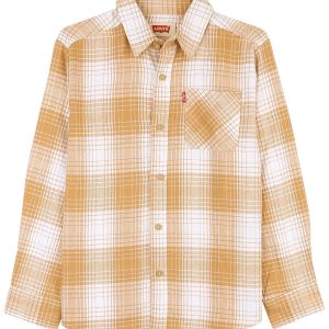 Levi's Big Boys Plaid Long Sleeve Buttoned Shirt