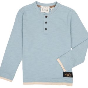 SCOTCH & SODA Big Boys Slub Jersey Henley T-Shirt