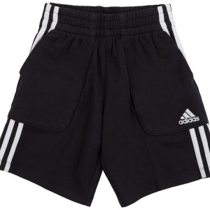 Adidas Big Boys 100% Cotton Logo Shorts
