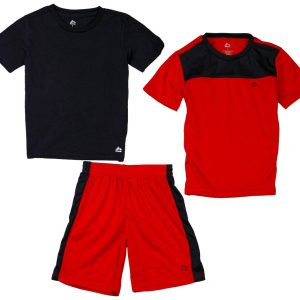 RBX Little Boys Active 3 Pc Short and Shirts Set