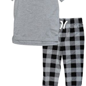 Sleep On It Big Boys 2-pc. Plaid Pajama Set