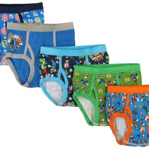 Little Boys 5-pk. Althletic Super Mario Brothers Briefs