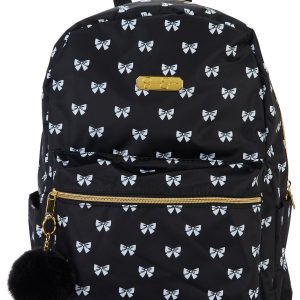 Jessica Simpson Kids Black Bow Backpack
