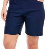 Coral Bay Golf Petite 10 in Solid Pull-On Shorts