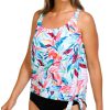 Maxine Of Hollywood Womens Dominica Breeze Tankini Top