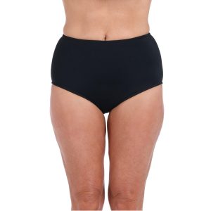 Maxine Of Hollywood Womens Solid Full Hi-Waist Swim Brief