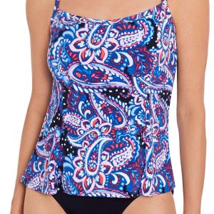 Paradise Bay Plus Princess Seam Tankini Top