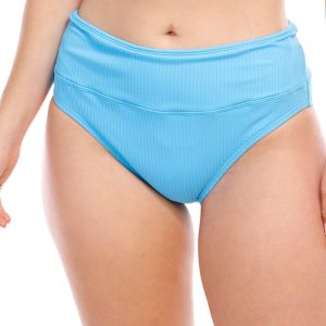 N By Next Womens Solid Ribbed Performance Swim Bottoms