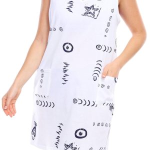 In Gear Womens V-Neck Tank Fish Print Cover Up