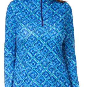 Gottex Women's Active Long Sleeve Kate Mock Top