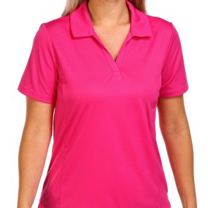 Coral Bay Golf Womens Active Johnny Collar Polo Top