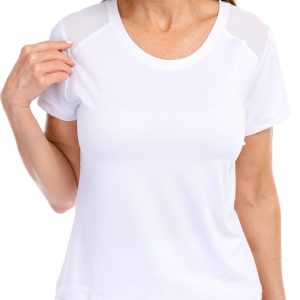 Gottex Womens Active Short Sleeve Mesh Top