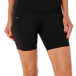 Vogo Women's Active Zip Pocket Bike Shorts