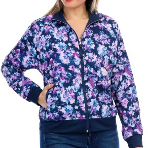 Skechers Womens Reversible Long Sleeve Zip-Up Jacket