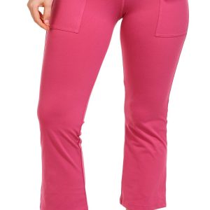 Brisas Womens Active 25 in. Crop Flare Pants