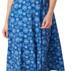 Reel Legends Womens Stitched Sherrys Seashells Print Dress