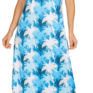 Guy Harvey Womens Sleeveless Active Palm Springs Maxi Dress