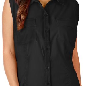 Reel Legends Womens Solid Mariner Sleeveless Top