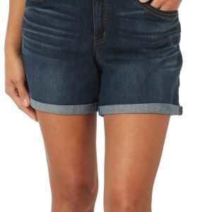 Democracy Womens 5 in. Abtech Roll Cuff Denim Short